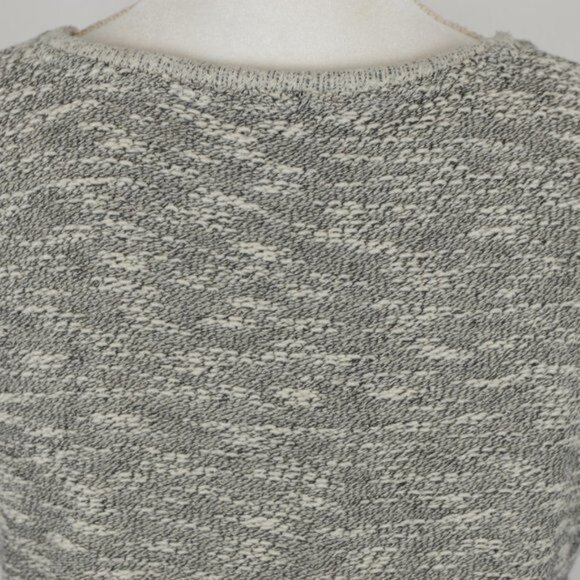 Paige Martine Women's Small Cream Gray V-Neck Tight Knit Sweater - Picture 6 of 11